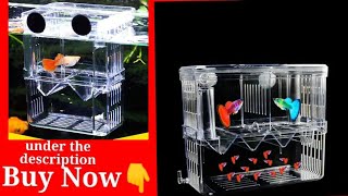 Aquarium Breeder Box Fish Breeding Isolation Box Fish Hatchery Acrylic Divider Shrimp Clownfish [upl. by Seem]