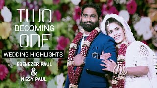 EBENEZER PAUL amp NISSYS WEDDING SONG  KALISETI ANDHAALA  NEW TELUGU CHRISTIAN MARRIAGE SONG [upl. by Noloc41]