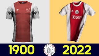 The Evolution of AFC Ajax Football Kit 202122 2022  All AFC Ajax Football Jerseys in History [upl. by Norrehc]