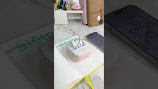 Take notes with T02 mini printer that doesn’t use ink📚study studywithme studyvlog phomemo asmr [upl. by Novak]