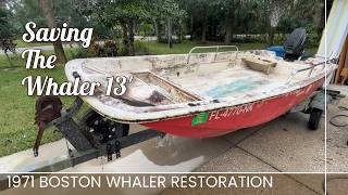 1971 Boston Whaler 13 total restoration  Part 1 [upl. by Suzzy641]