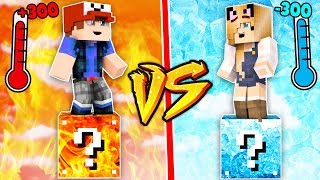 GORĄCE VS ZIMNE LUCKY BLOCKI W MINECRAFT  Vito vs Bella [upl. by Sauer]