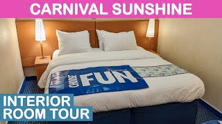 Carnival Sunshine Interior Stateroom Tour Category 4D [upl. by Pincince]