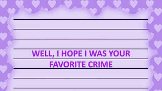 Olivia Rodrigo  favorite crime Karaoke [upl. by Tnairb604]