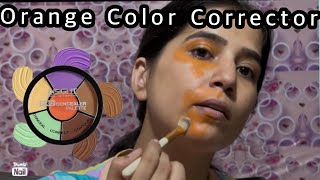 Orange color corrector 🙄kaise use kre  trending makeup priyankamakeover youtube shorts [upl. by Ellenaej191]