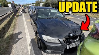 UPDATE ON THE HUGE PILE UP CAR CRASH I WAS IN [upl. by Enelrahs]