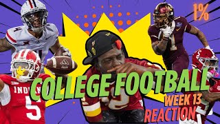 COLLEGE FOOTBALL  WEEK 13  NCAA 2024  REACTION [upl. by Lorelie]