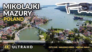 Mazury ❤️ Mikołajki Drone Aerial Footage Living in Poland 4K [upl. by Anowahs]