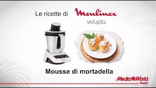 Ricetta mousse di mortadella con Moulinex Volupta [upl. by Cahn739]