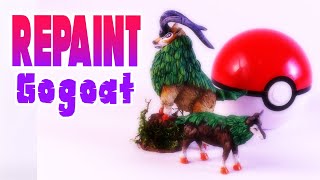 Repaint Realistic Pokemon Gogoat and Skiddo [upl. by Drahsar590]