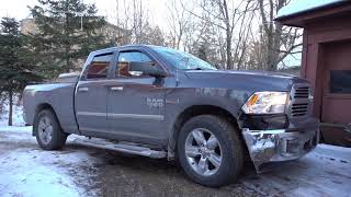 2015 Ram Ecodiesel Cold Start 1FHigh Idle [upl. by Kerrin]