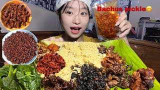 Spicy Pickles From Bachus Pickle 🔥 Mukbang [upl. by Ori731]