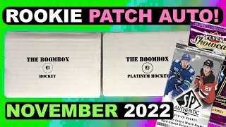 SICK LOOSE PACK RPA Opening The BOOMBOX Platinum Hockey  BOOMBOX Hockey  November 2022 [upl. by Kcered]