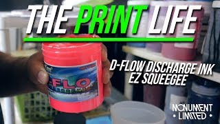 Review of the CCI Dflow Discharge Screen Printing Ink and The EZ Squeegee [upl. by Lledniw46]