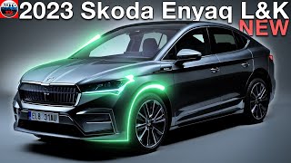 NEW 2023 Skoda Enyaq Laurin amp Klement  Revealed Electric SUV [upl. by Ivett288]