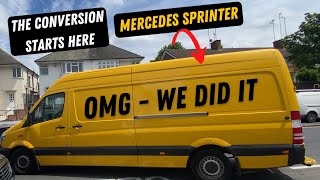 We Bought our First Van to Self Convert  Mercedes Sprinter Van Conversion [upl. by Eiramesor]