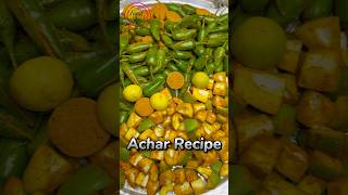 Achar Recipe  Mango chilli lemon pickle recipe  by food shoot [upl. by Ardekal]