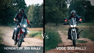 Honda CRF 300 Rally vs Voge 300 Rally [upl. by Madge44]