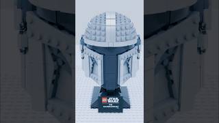 LEGO Mandalorian Helmet Animated Speed Build  LEGO Star Wars  Blender Animation lego starwars [upl. by Raynor662]