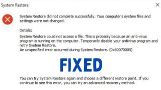 How To Fix An Unspecified Error Occurred On Windows 11 [upl. by Byram]