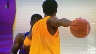 Rare Footage of the Day Kobe Bryant Destroyed a TrashTalking JR Rider in Practice [upl. by Tiram]