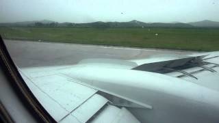 Landing at Pyongyang airport in an Air Koryo Tu134 [upl. by Kimitri900]