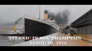 112 Years  Titanic Departs Southampton April 10 1912 [upl. by Elyn]