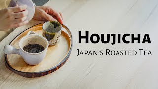 Houjicha with latte recipe  Japans Cozy Roasted Tea [upl. by Miof Mela317]