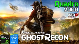 Tom Clancys Ghost Recon Wildlands  Quadro 2000  I5 4590  720p Low [upl. by Kenaz]