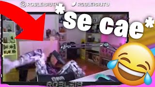 ROBLEIS SE CAE DE LA SILLA EN DIRECTO [upl. by Rolyat]