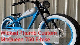 McQueen 750 BLVD EBike by Wicked Thumb Custom eBike Custom [upl. by Haneehs]