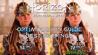 Horizon Forbidden West  OPTIMIZATION GUIDE  Every Setting Tested  Best Settings [upl. by Wennerholn172]