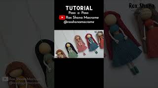 👆 TUTORIAL ✅DIY MUÑECA de MACRAME paso a paso  DIY Macrame Doll Step by Step Tutorial macrame [upl. by Eveleen]