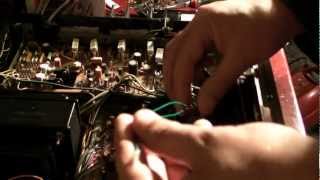 Marantz 2226b stereo lamp replacement without using an solder iron [upl. by Milstone]