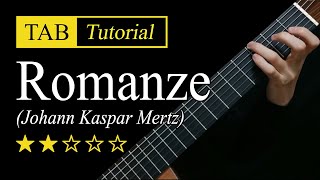 Mertz Romanze  Guitar Lesson  TAB [upl. by Roselle]