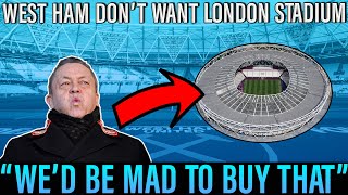 West Ham have no intention of buying broken London Stadium  Hammers home in need of serious repair [upl. by Sousa]