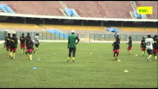 Séance de décrassage des U20 féminine 1er tour préliminaire zone Afrique de la coupe du monde [upl. by Valerye]