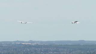 Glider Launched by Aerotow at London Gliding Club Dunstable Downs [upl. by Lalaj608]