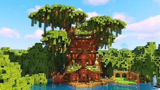 Mangrove Swamp Treehouse  Minecraft Timelapse [upl. by Paterson583]