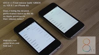 iOS 811 Final Release on iPhone 4S vs iOS 81 [upl. by Avla]