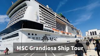 8 days on Luxury Large Cruise Ship around Europe 17  quotMSC Grandiosaquot Ship Tour [upl. by Edy548]