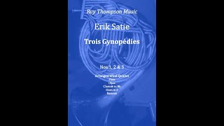 Satie Trois Gymnopédies Nos12 amp 3  wind quintet [upl. by Sassan]