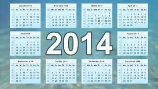 Calendar 2014 [upl. by Napoleon]