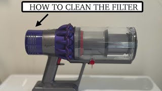 DYSON V10  HOW TO CLEAN THE FILTER [upl. by Fadiman]