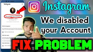 We disabled your account instagram  How to fix we disabled your account in instagram [upl. by Ritter852]