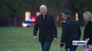 Bidens return to DC 11102024 [upl. by Travers580]