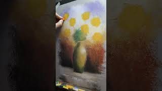 Painting with soft pastels on miteintes canson papel shorts artist pastels [upl. by Ettennyl]