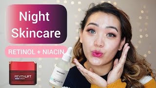 Night time skin care routine Minimalist niacinamide 10 Lorea revitalift Dr Nancy love skin [upl. by Everett598]