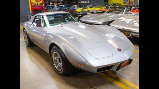 SOLD 1975 Silver Corvette Convertible L82 for sale by Corvette Mike [upl. by Leahcimsemaj]