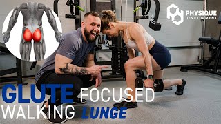 How to Bias Glutes in a Walking Lunge  Proper Technique Mistakes and More [upl. by Varhol]